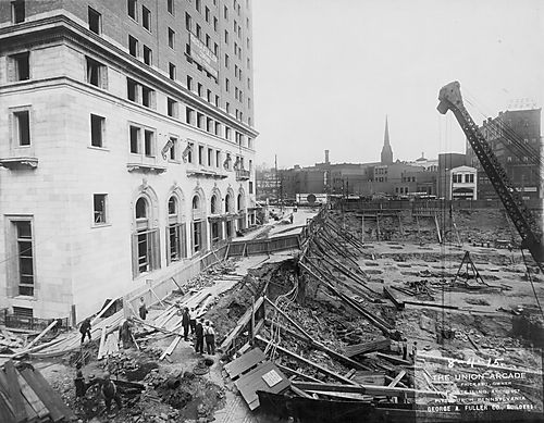 Union Arcade Basement Construction