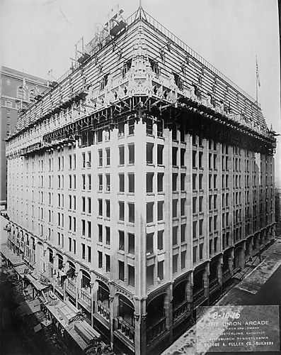 Union Arcade Construction - Roof (East View)