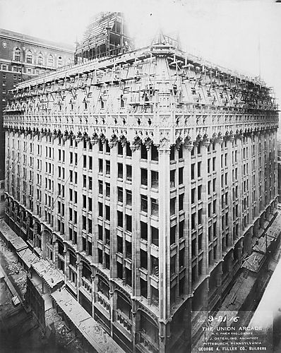 Union Arcade Construction-Roof and Steeples (East)