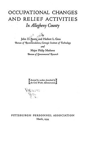 Relief activities in Allegheny County