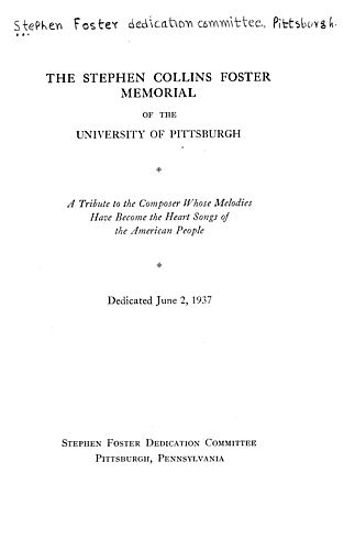 Stephen Collins Foster Memorial of the University of Pittsburgh