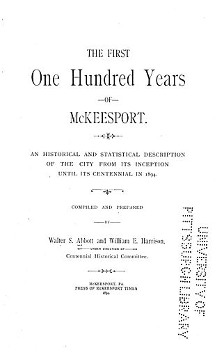 first one hundred years of McKeesport