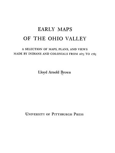 Early maps of the Ohio Valley