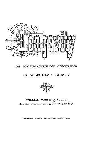 Longevity of manufacturing concerns in Allegheny County