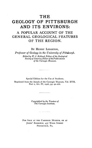 geology of Pittsburgh and its environs