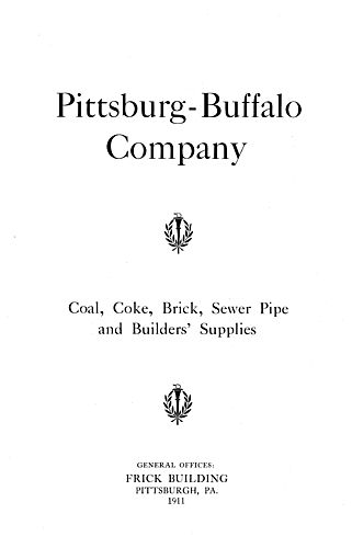 Coal, coke, brick, sewer pipe and builders' supplies