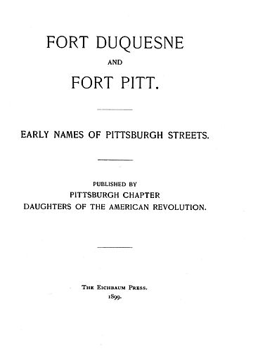Fort Duquesne and Fort Pitt