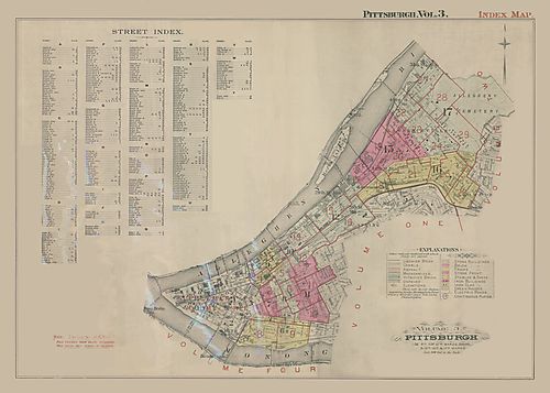 City of Pittsburgh, 6th-12th & 15th-17th Wards