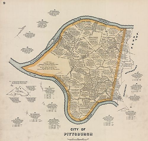 Plate no. 9 - City of Pittsburgh