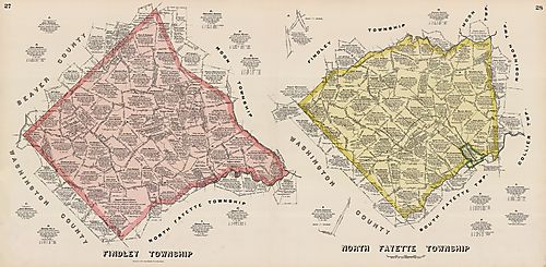 Plate no. 28 [includes plate 27] - Findlay and North Fayette Township