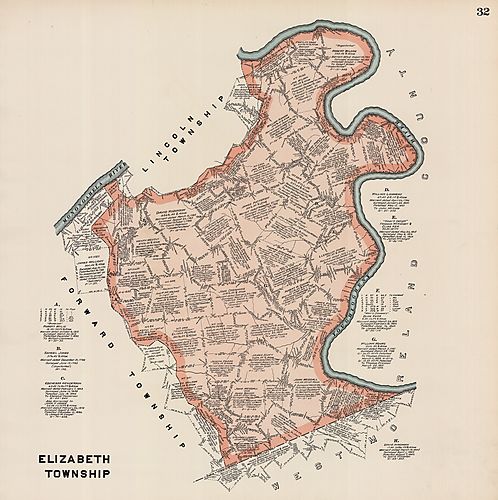 Plate no. 32 - Elizabeth Township