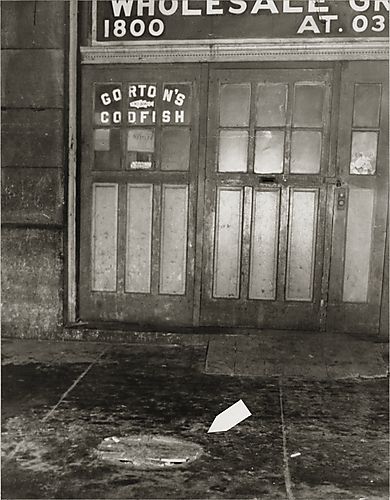Steel City Wholesale Grocery Company with Gorton's Codfish sign on Logan Street