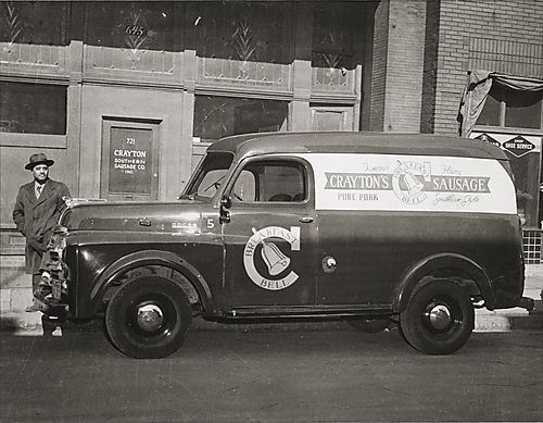 Crayton Southern Sausage Co. building and truck