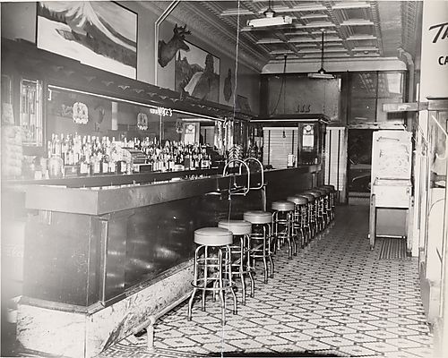 Interior of Vince's bar