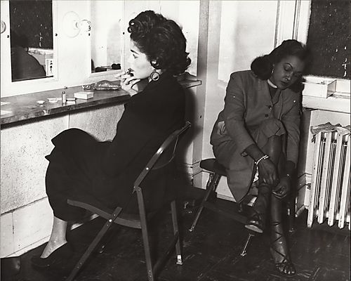 Models preparing for a fashion show