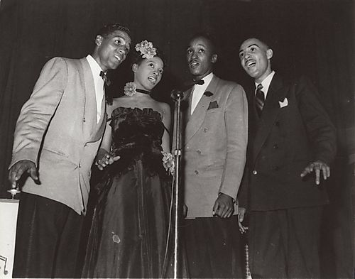 Local doo wop group performing at the Kay Boys Club in the Hill