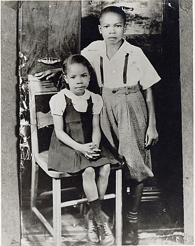 Portrait of a girl and boy