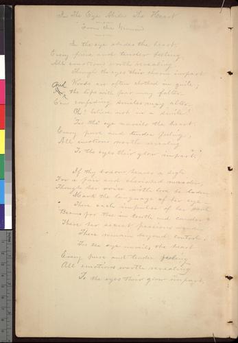 "In the Eye Abides the Heart"