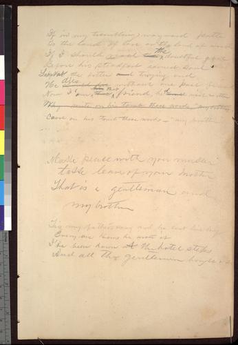 ["My Brother"]/ "The Little Ballad Girl"