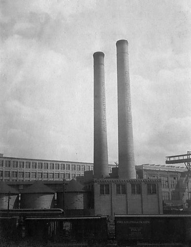 Two Brick Chimneys