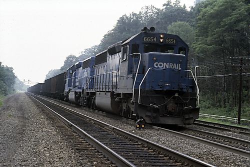 Train Stalled on East Slope at MG Tower