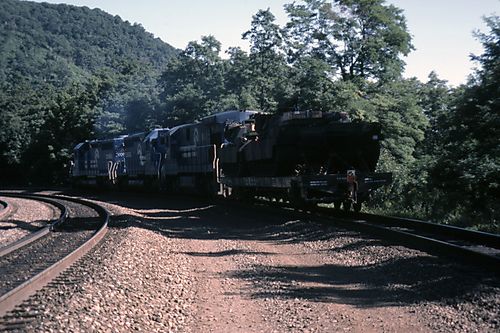 Special Military Train At Top of Horseshoe Curve