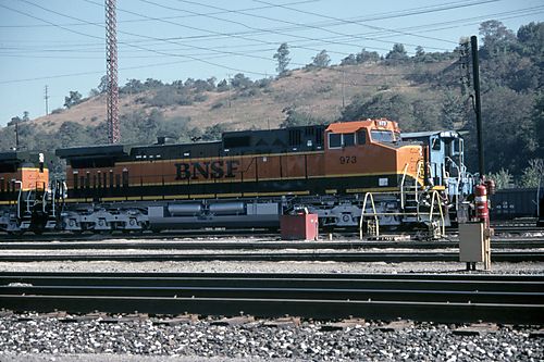 BNSF Engine in Conway Yard