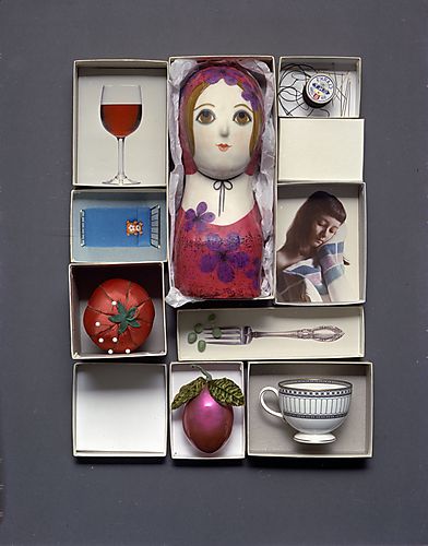 Doll, Fruit and Tableware Advertisement