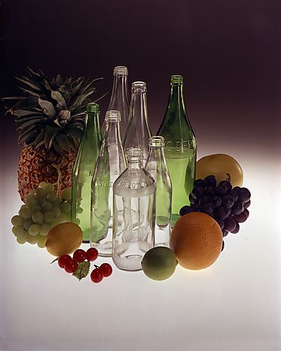 Bottles with Fruit