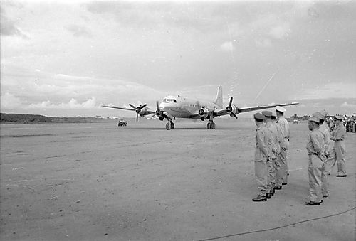 Japanese Delegation Arriving in Manila, Philippines, August 19,1945