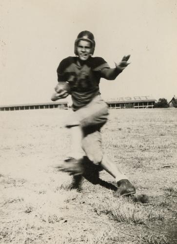 Football Player in Motion