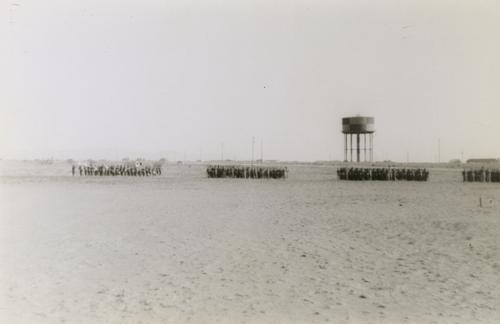 Marching Band and Soldiers in Groups