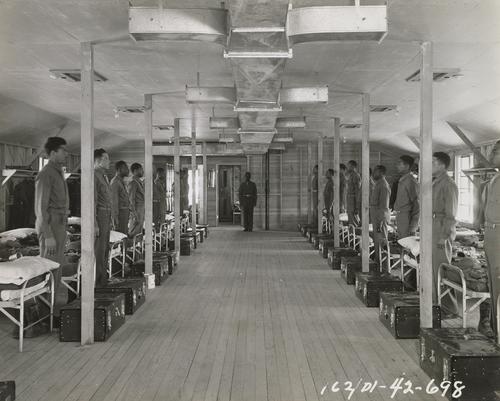 Soldiers in Their Barracks