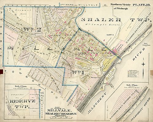 Part of Boro of Millvale, Shaler, Reserve Twps
