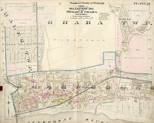 Part of Boro of Sharpsburg, Shaler, O'Hara Twps