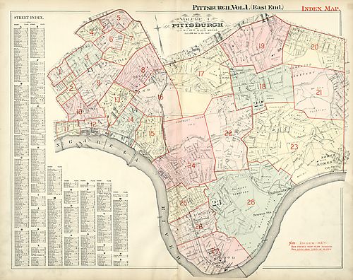 City of Pittsburgh, 13th, 14th, 22nd & 23rd Wards