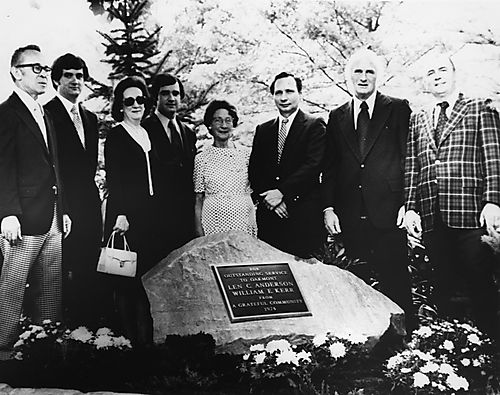 Dedication of Memorial Rock
