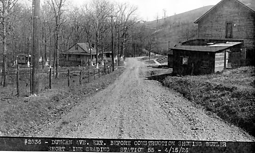 Duncan Avenue Extension before Construction 