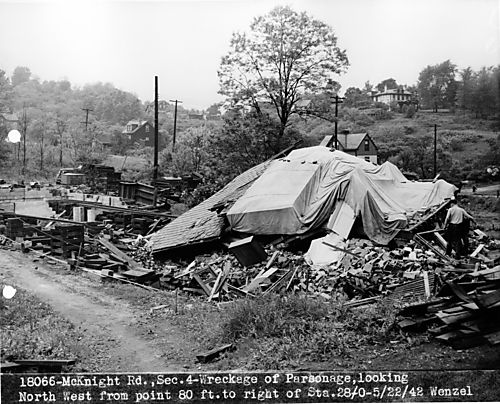 Ross Community Presbyterian Church's parsonage collapse on McKnight Road
