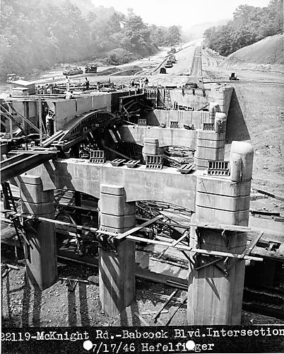 Construction of McKnight Road Bridge