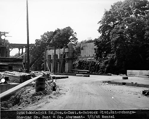 Construction of McKnight Road Bridge