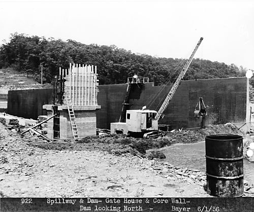 Construction of Dam at North Park Lake