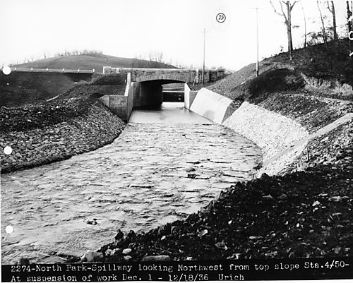 Construction of Spillway at North Park Lake