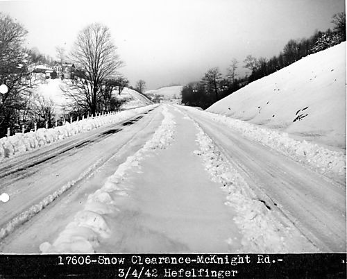 Snow Clearance on McKnight Road