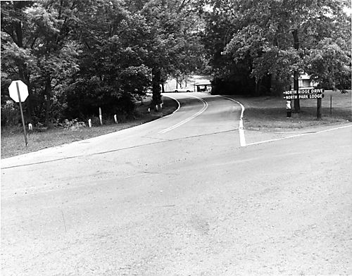 North Ridge Road before 1982 Improvement