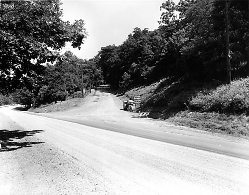 North Ridge Road during 1971 Improvement station 0+0 to 0+10