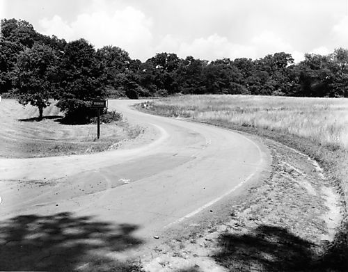 North Ridge Road during 1971 Improvement station 0+85 to 0+90