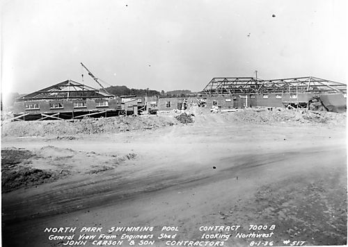 Bathhouse at North Park Swimming Pool