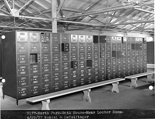Men's Locker Room at North Park Swimming Pool