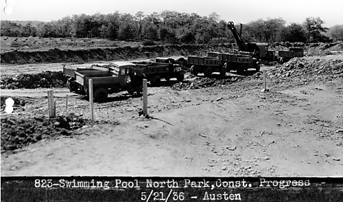 Construction of North Park Swimming Pool